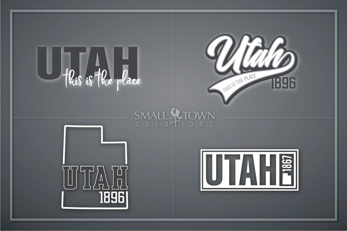 Utah,This is the Place - slogan, PRINT, CUT & DESIGN example image 1