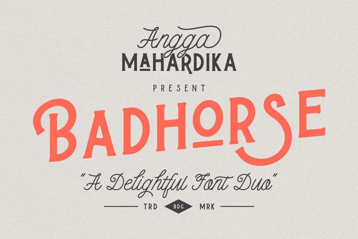 Badhorse Font example image 1