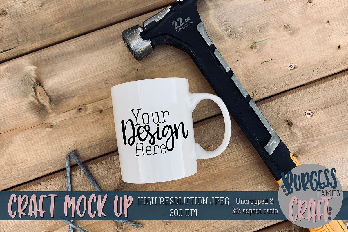 Mug tools mens fathers day Craft mock up|High Resolution example image 1