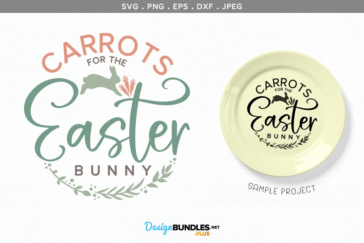 Carrots for the Easter Bunny - svg cut file example image 1