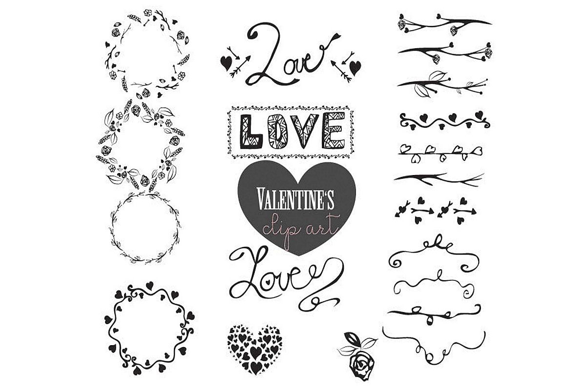 Love Valentine's Day vector art example image 1