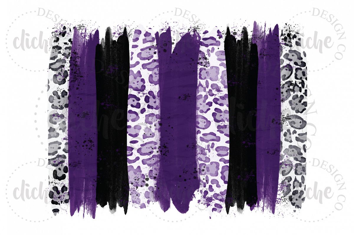 Purple Black Paint Stroke Sublimation Design Background example image 1