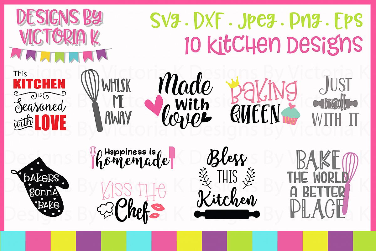 Kitchen Bundle SVG cut files example image 1