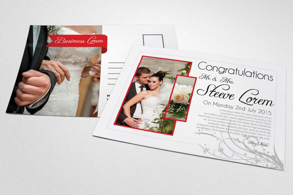 Wedding Invitation Postcards example image 1
