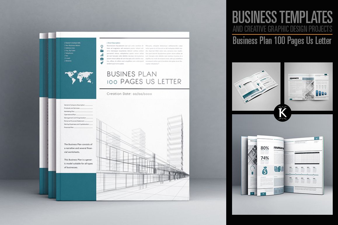 Business Plan 100 Pages Us Letter example image 1
