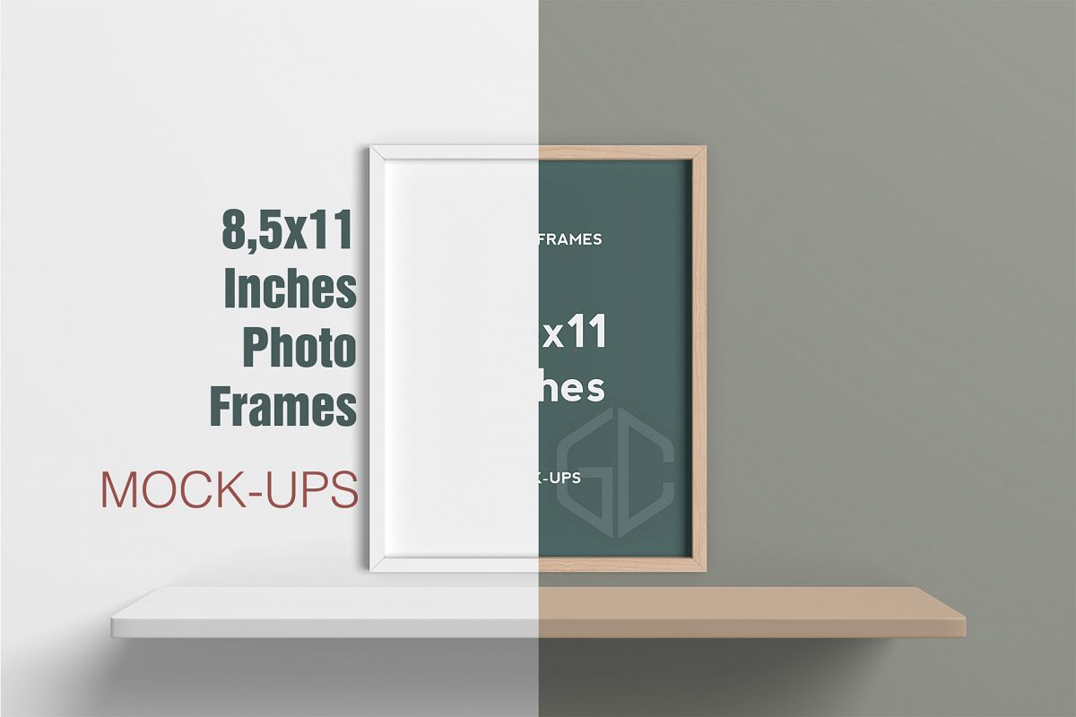 8,5x11 Inches Frame Mockup example image 1
