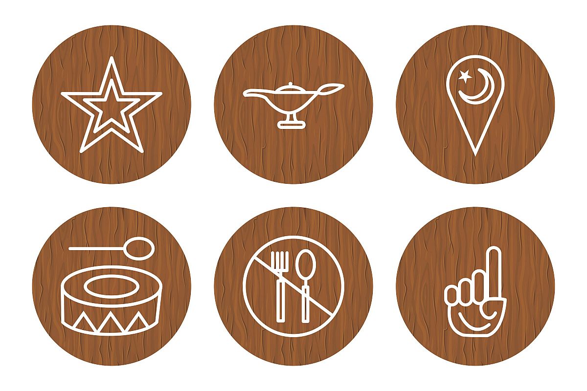 Set Of Ramadan Icons example image 1
