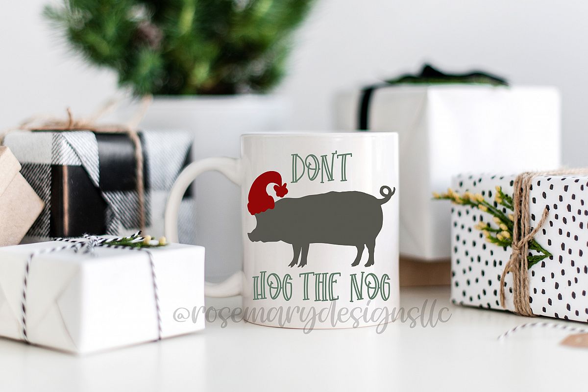 Don't Hog the Nog SVG example image 1
