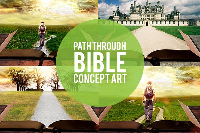 Path Through Bible Background Art example image 1