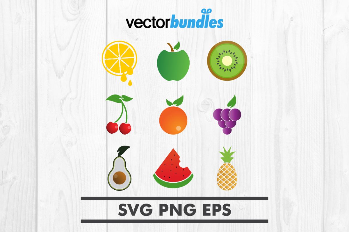 Fruit clip art svg example image 1