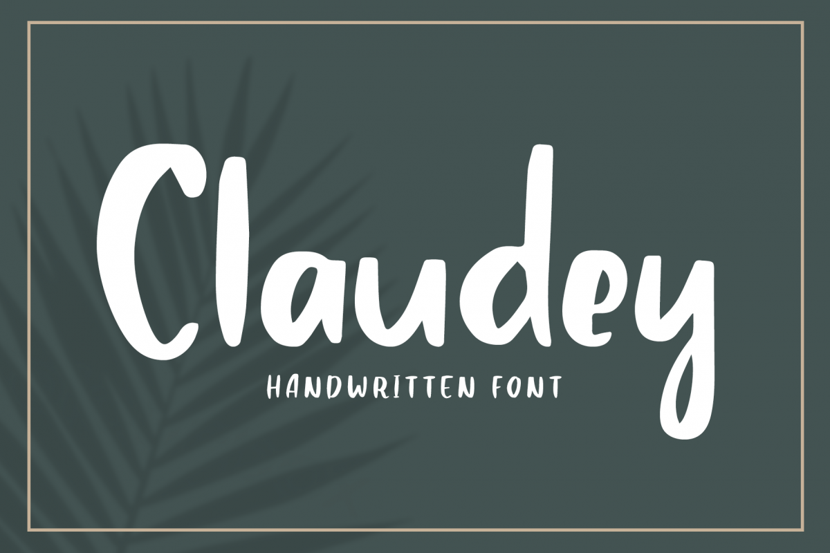 Claudey - Handwritten Font example image 1