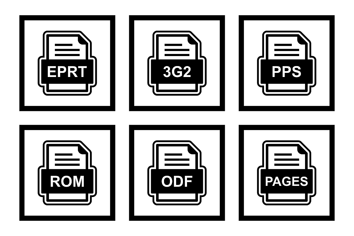 Set Of File Formats Icons example image 1