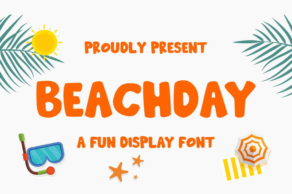 Beachday - Fun Display Font example image 1