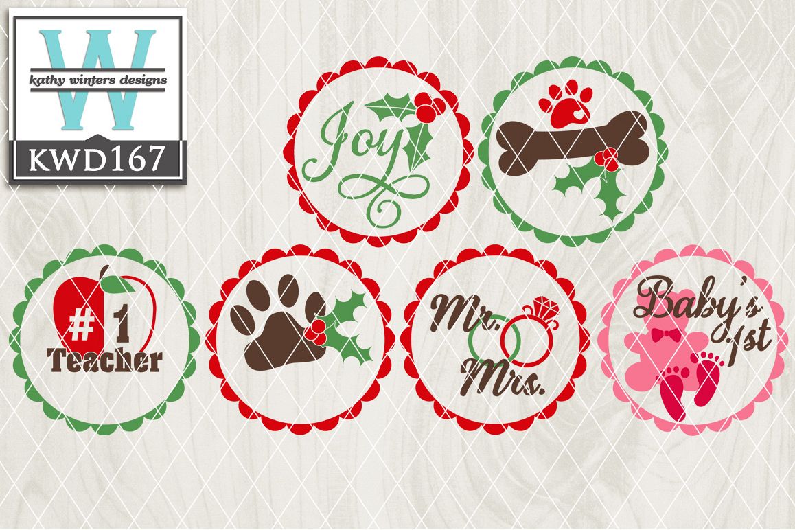 Christmas Cutting Files KWD167 example image 1