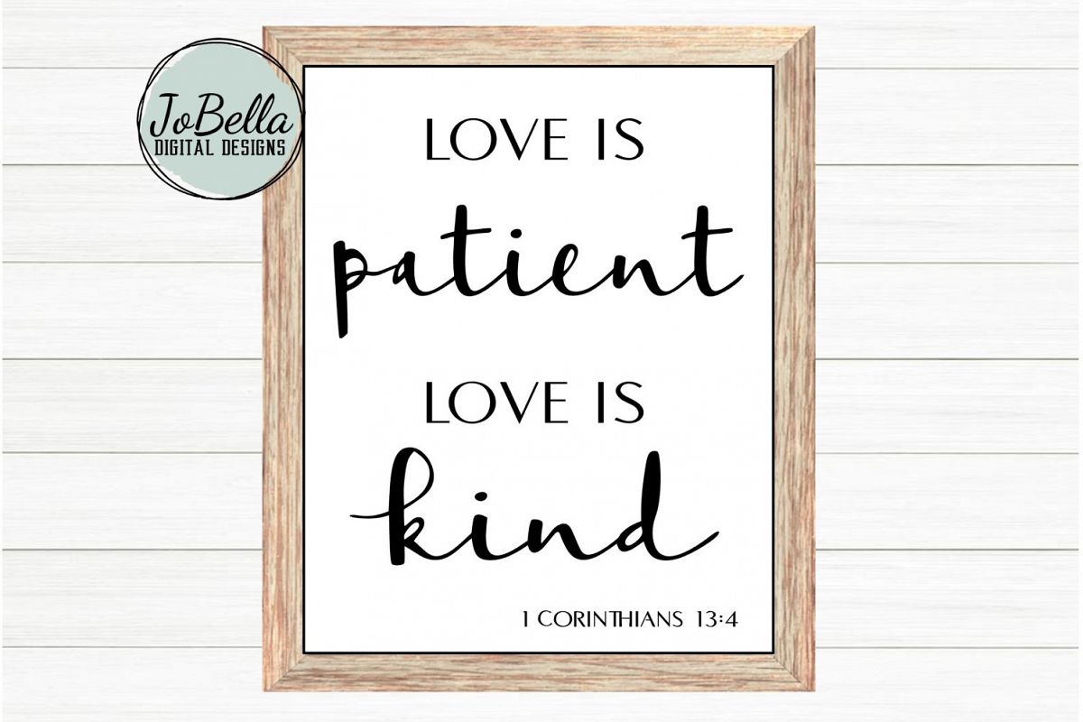 Download Corinthians Love Is Patient Love Is Kind SVG and Printable ...