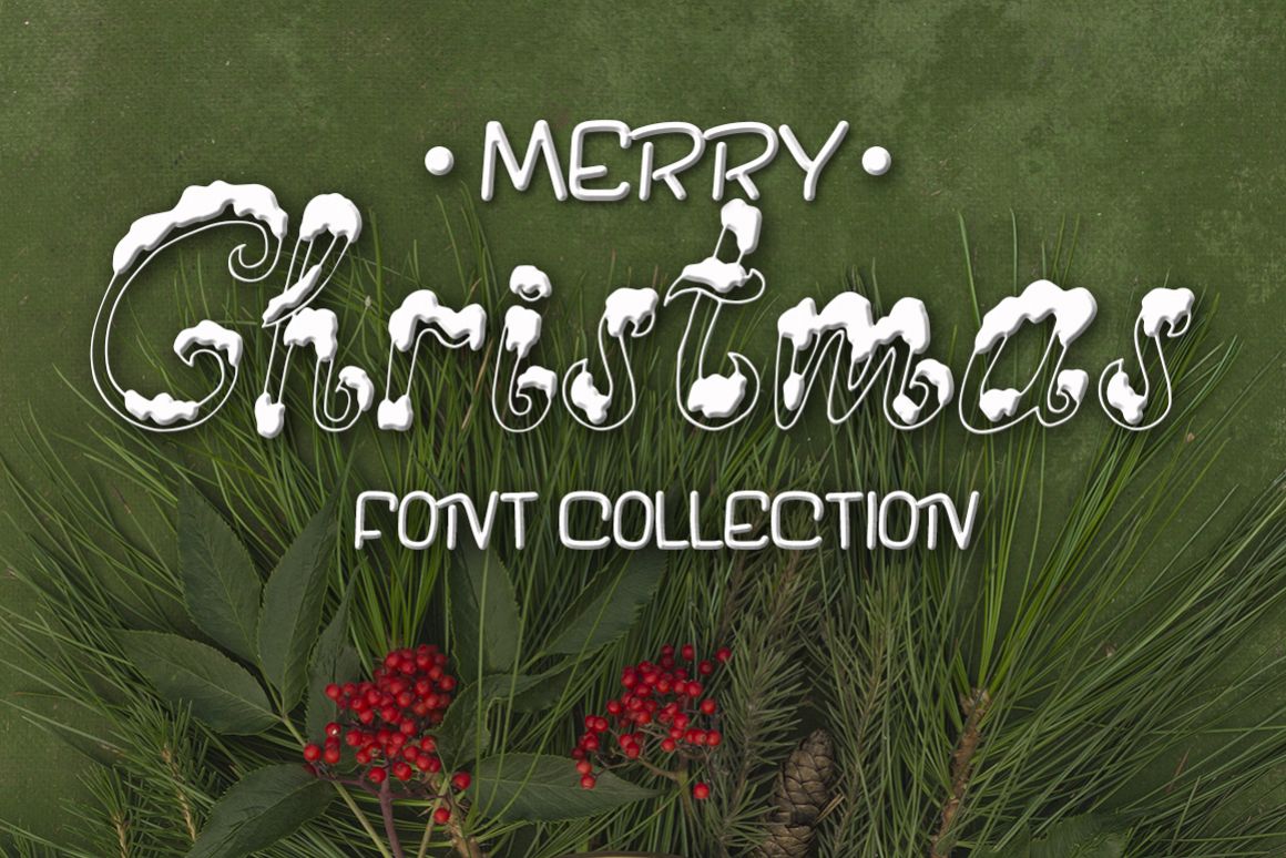 Three fonts for Christmas cards example image 1