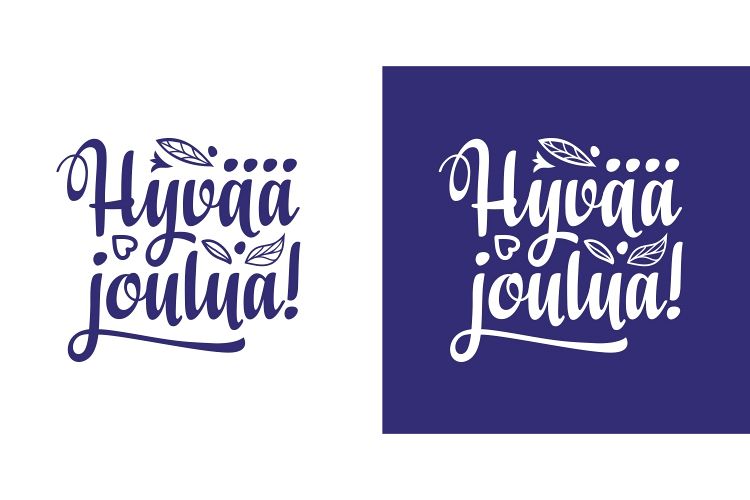 Finnish Text Christmas In Finland Hyvaa Joulua