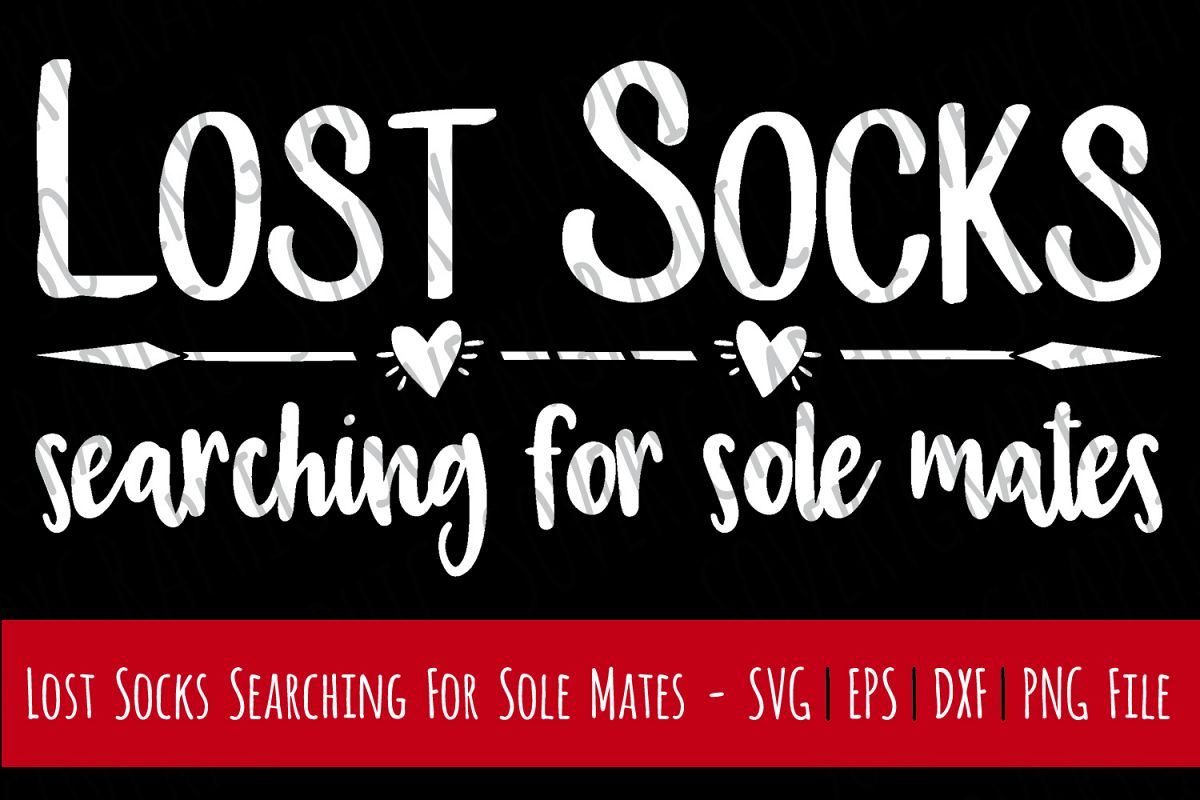 Lost Socks Searching for Sole Mates | SVG | PNG | Cut Print