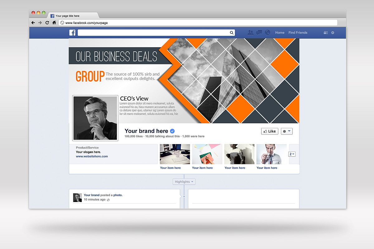 Business Facebook Timelines 02 example image 1