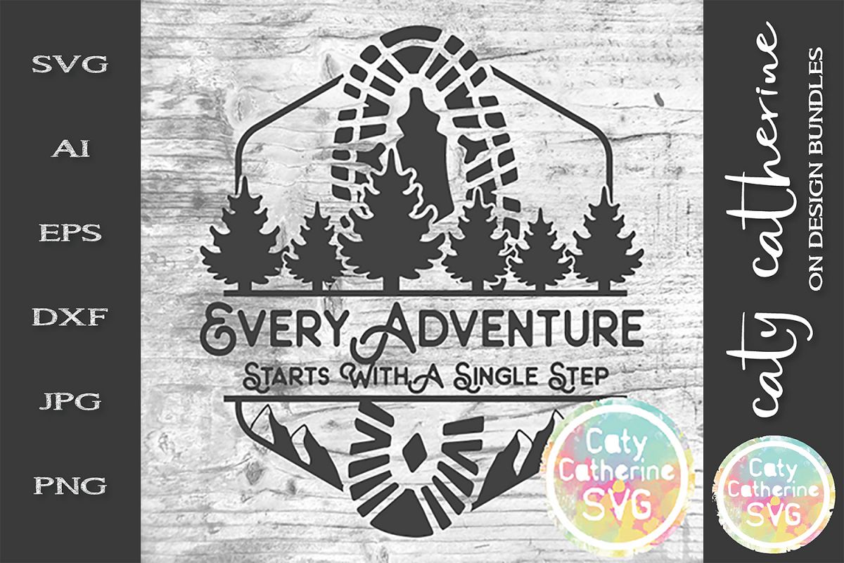 Every Adventure Starts With A Single Step SVG Cut File example image 1