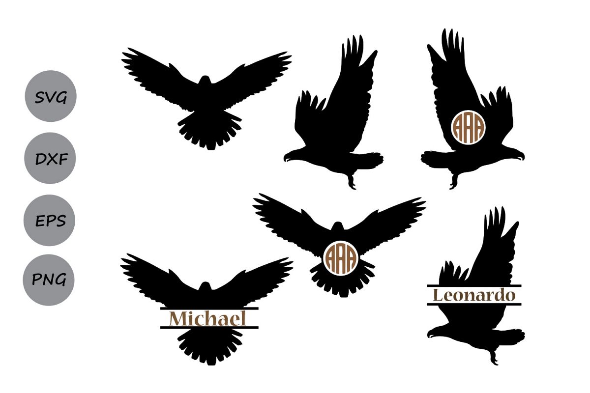 Download Eagle SVG, eagle monogram frames svg, eagle silhouette ...