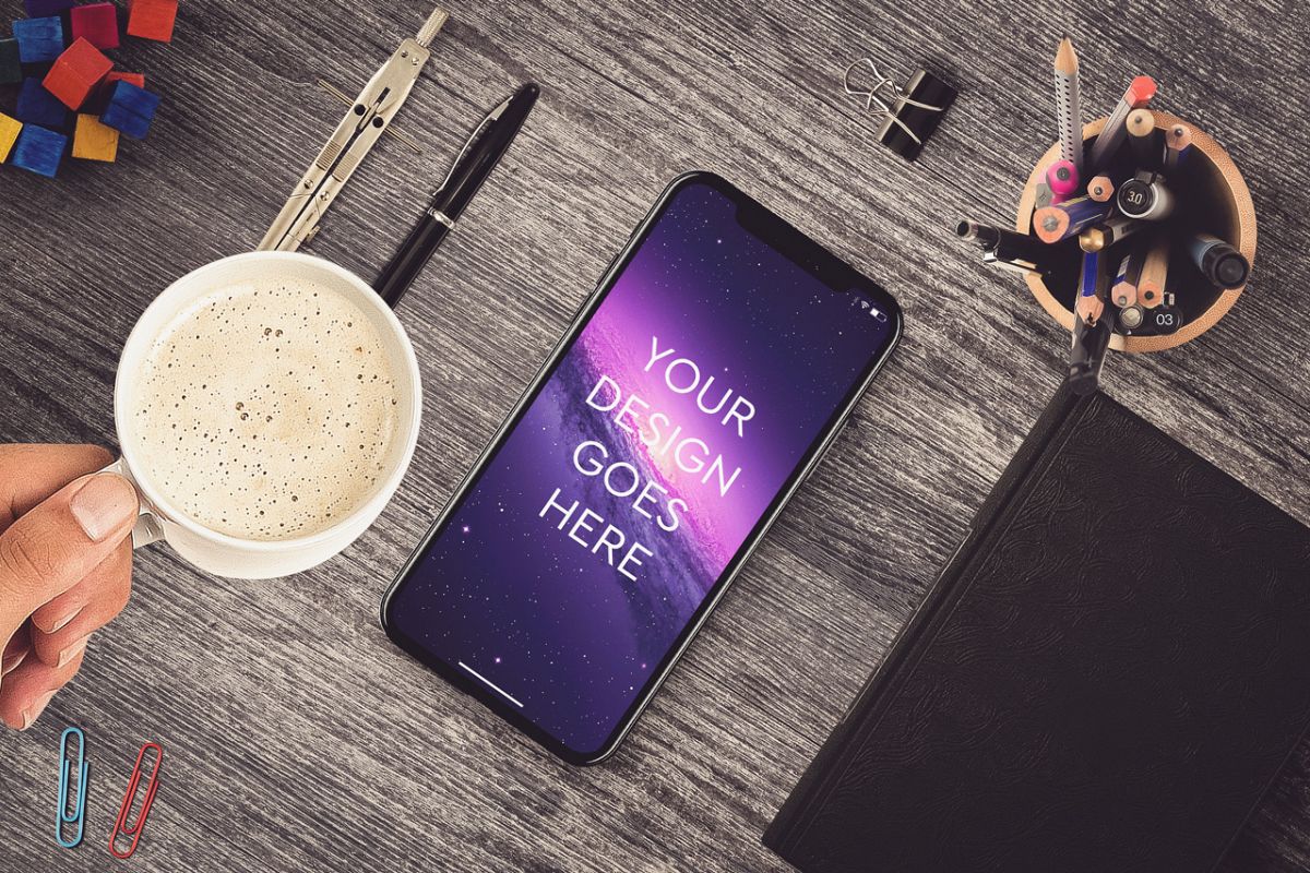 Apple iPhone X Mock-up #11 example image 1