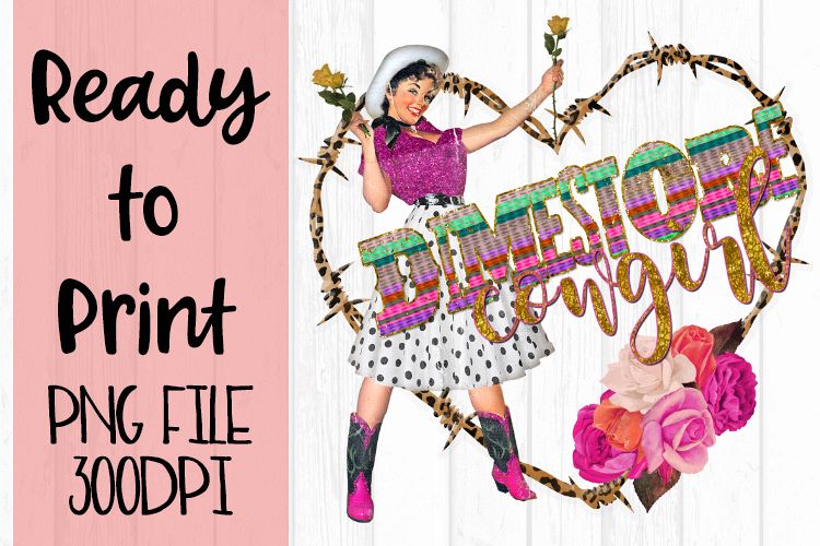 Dimestore Cowgirl Ready to Print example image 1