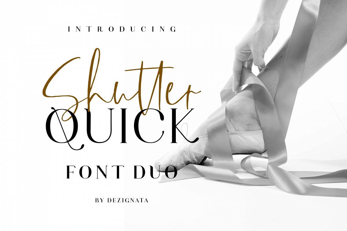 Shutter Quick Font Duo example image 1