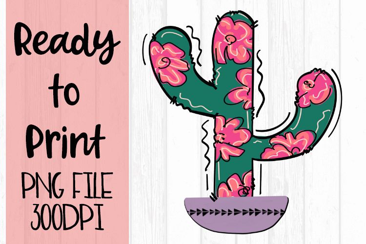 Cactus in Pot Ready to Print example image 1