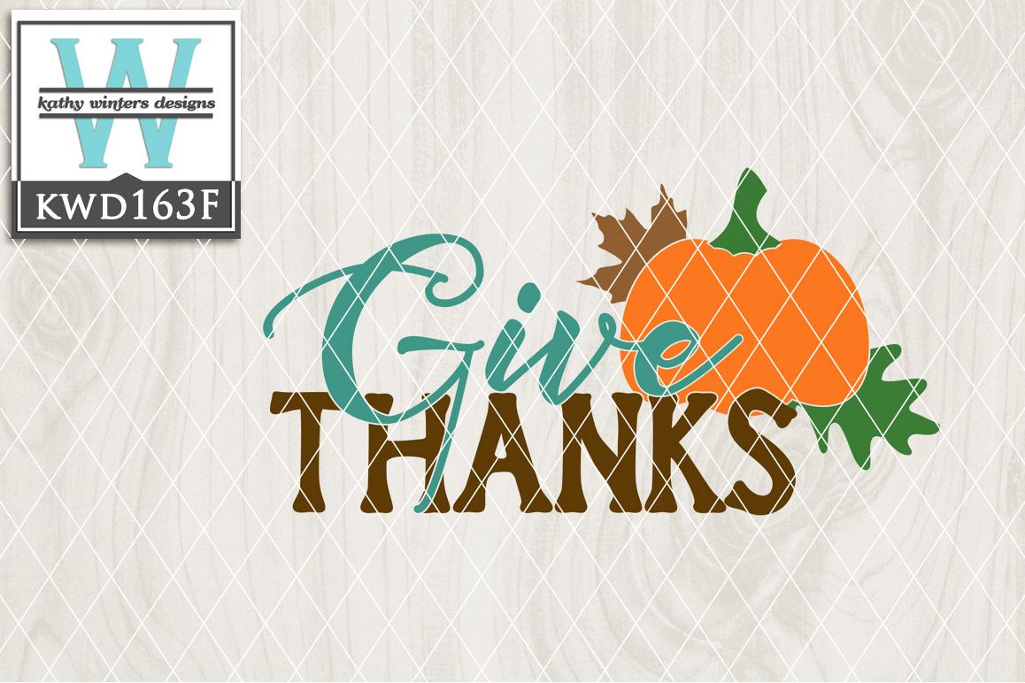 Thankful Cutting File KWD163F example image 1