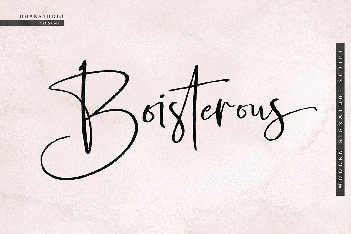 Boisterous Signature Script example image 1