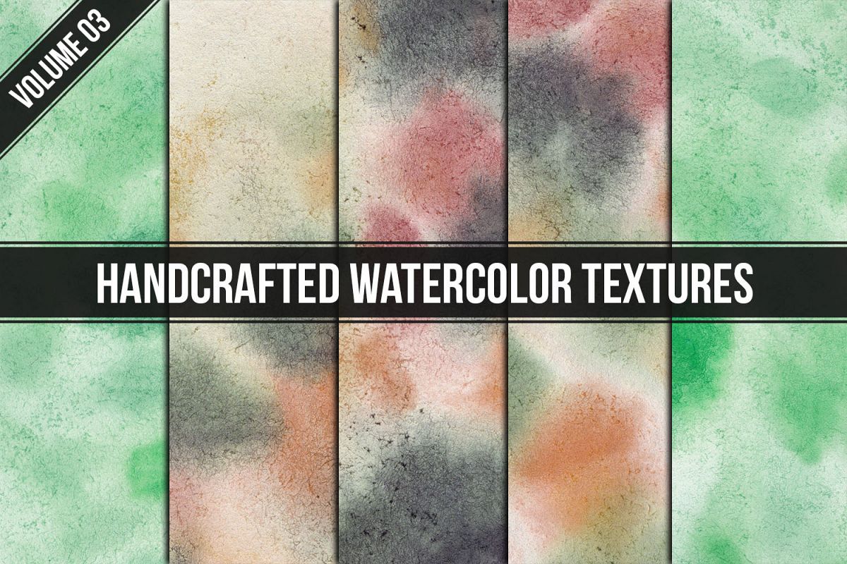 Handcrafted Watercolor Textures Vol. 03 example image 1