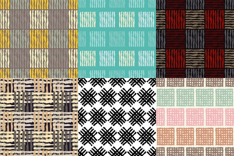 6 Ethnic boho seamless pattern. Scribble texture. example image 1