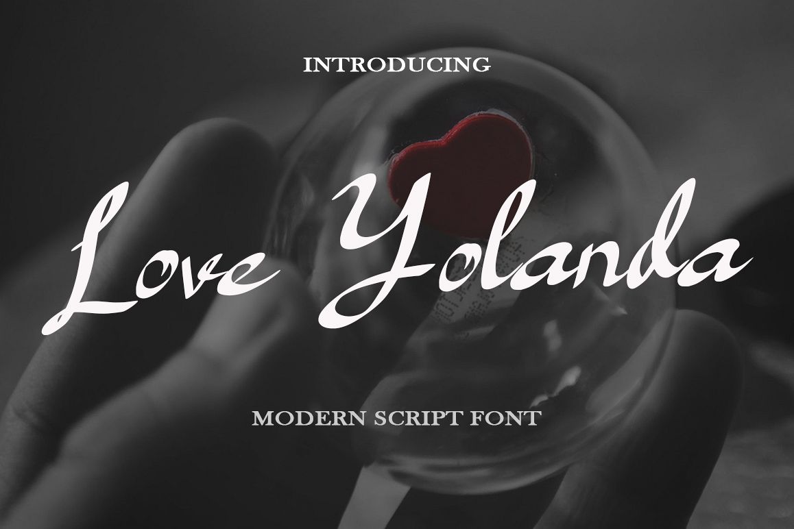 Love Yolanda - Font example image 1