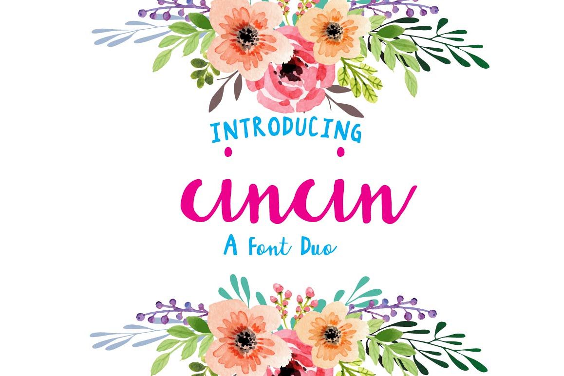 Cincin - A font Duo example image 1