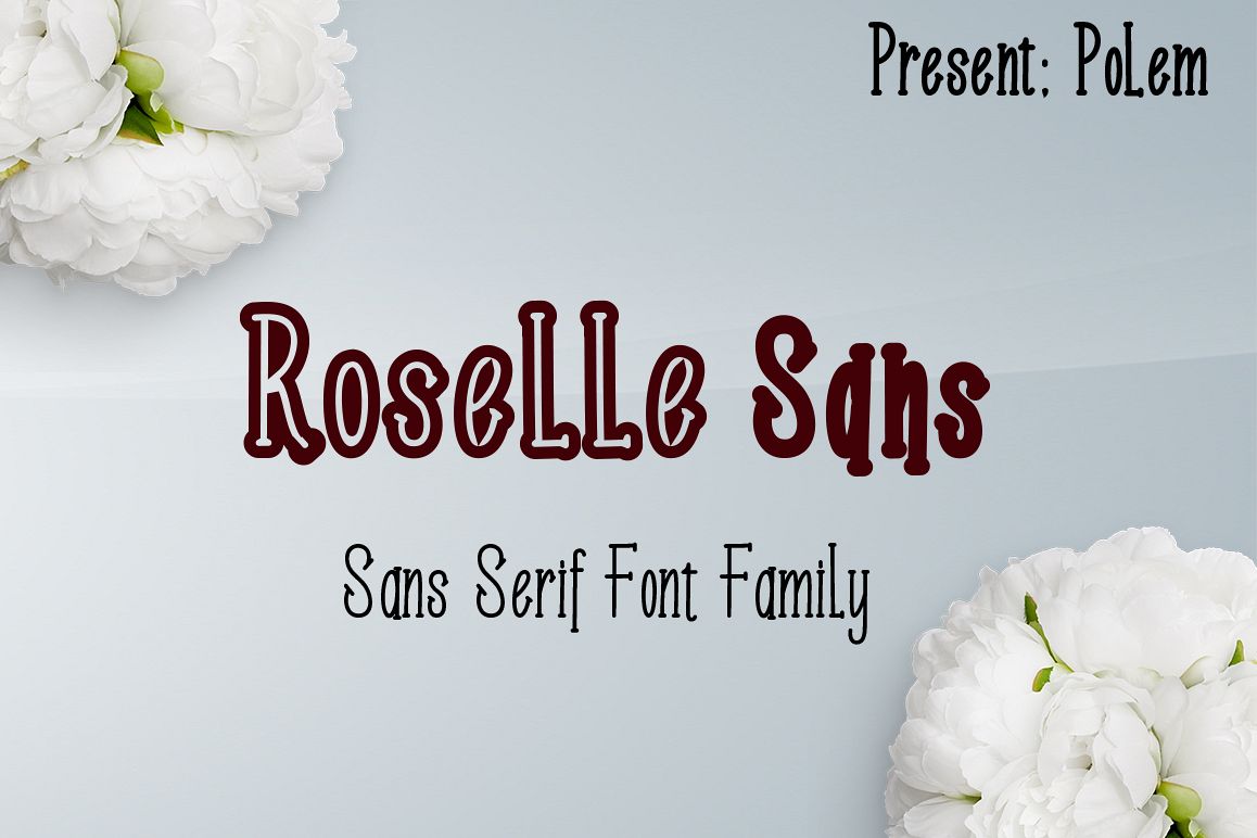 Roselle Sans Family Font example image 1