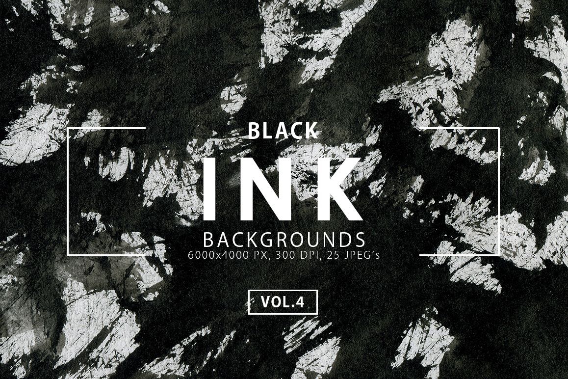Black Ink Backgrounds Vol.4 example image 1