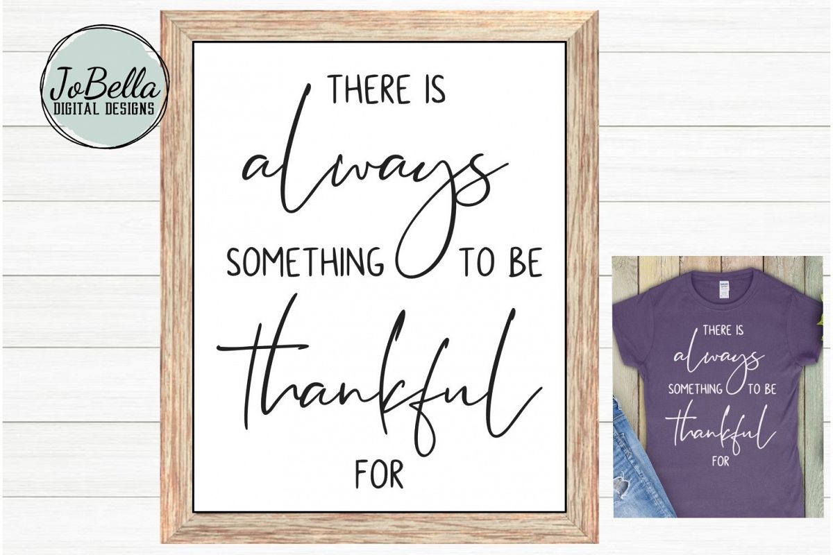 Grateful SVG and Printable Inspirational Quote example image 1