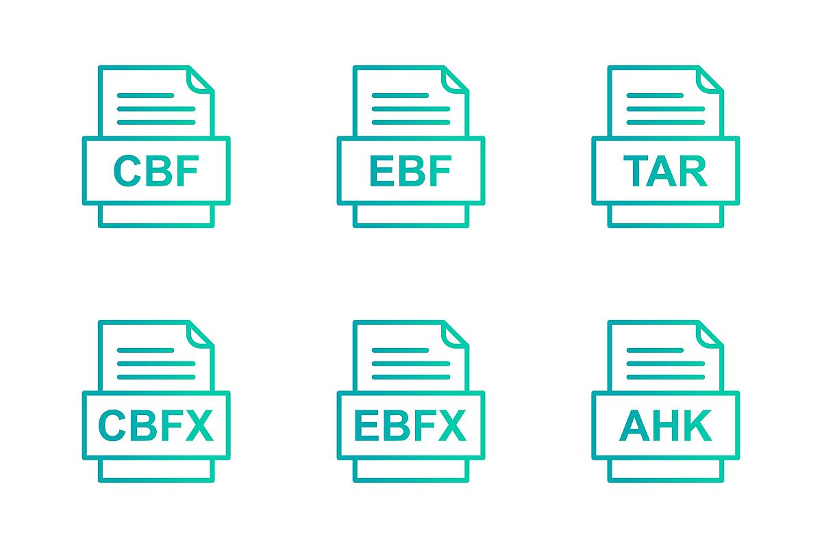 Set Of File Formats Icons example image 1
