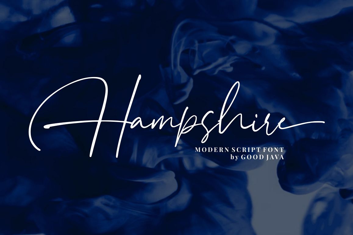 Hampshire - Modern Script Font example image 1