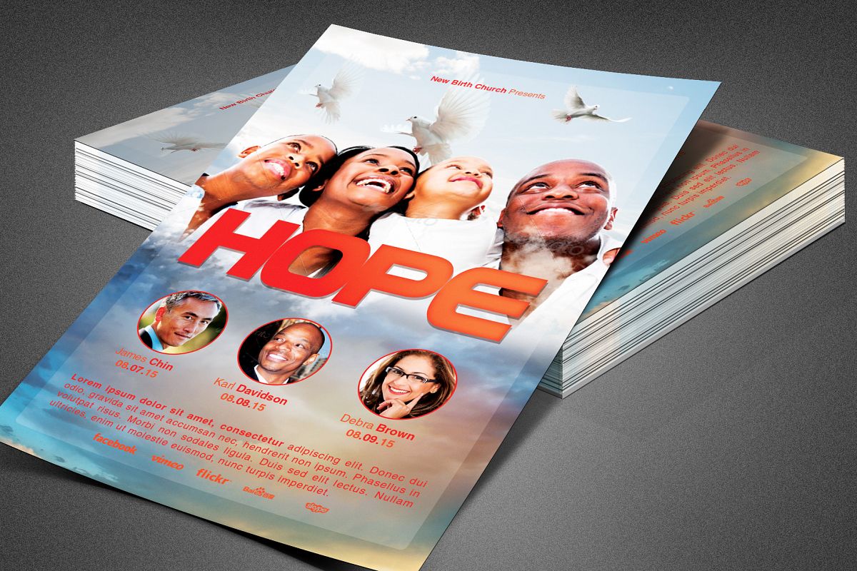Hope Sermon Church Flyer Template example image 1
