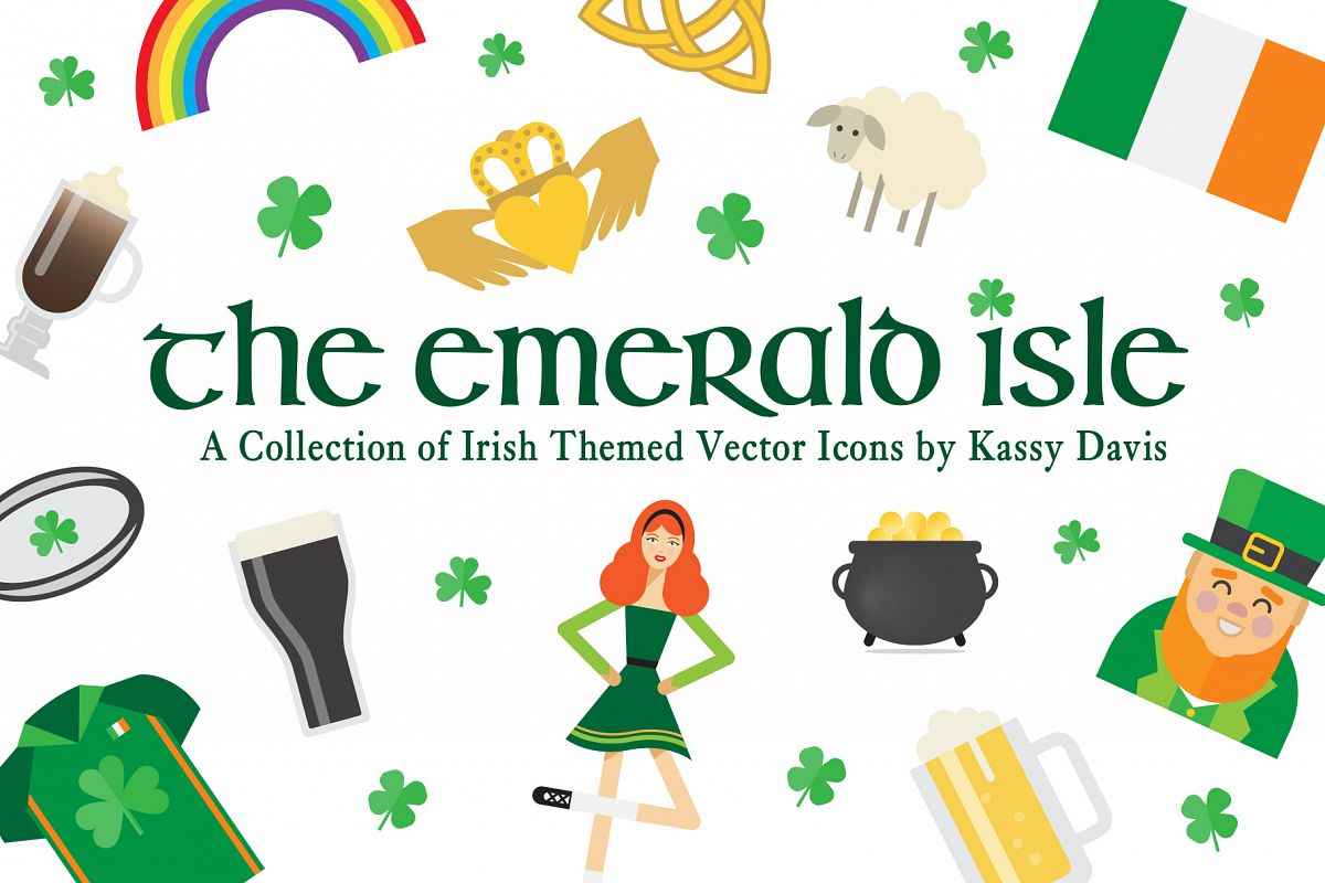 The Emerald Isle - Irish Icon Set! example image 1