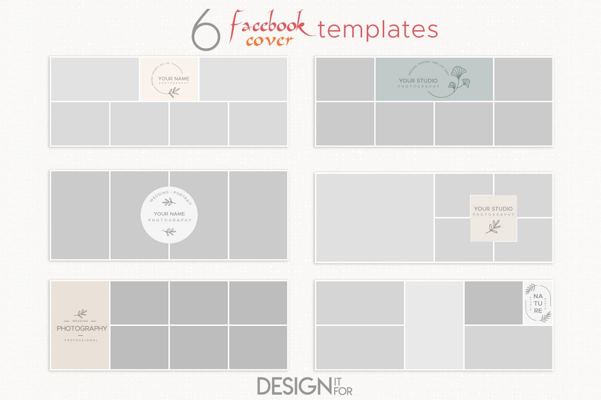 Collage Facebook Cover Template for Photographers example image 1