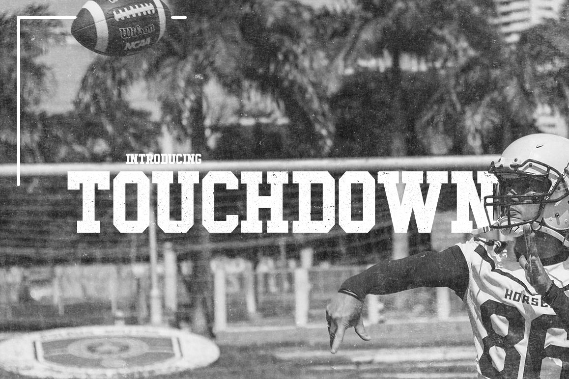 Touchdown Slab Font example image 1