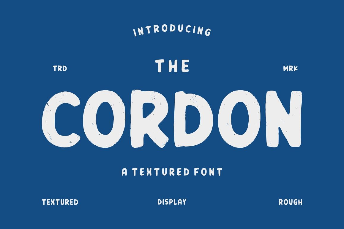 Cordon - Textured Font example image 1
