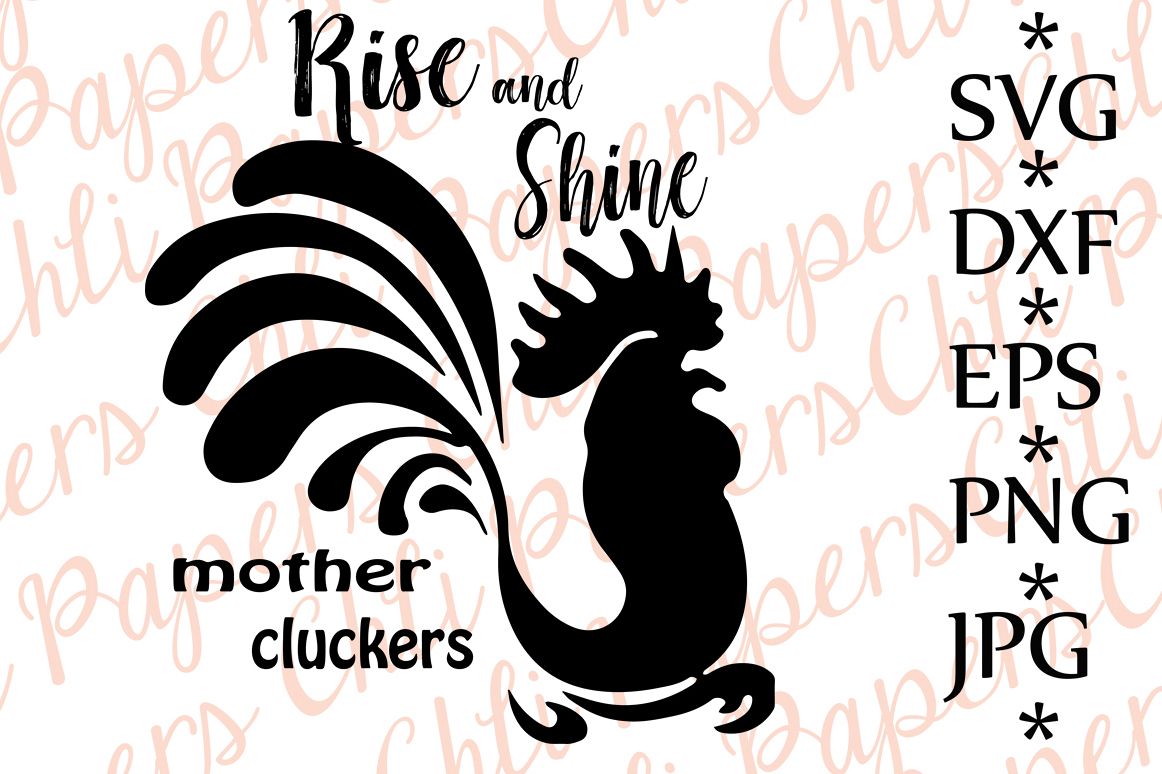 Rise And Shine Mother Cluckers Svg (49859) | Illustrations | Design Bundles