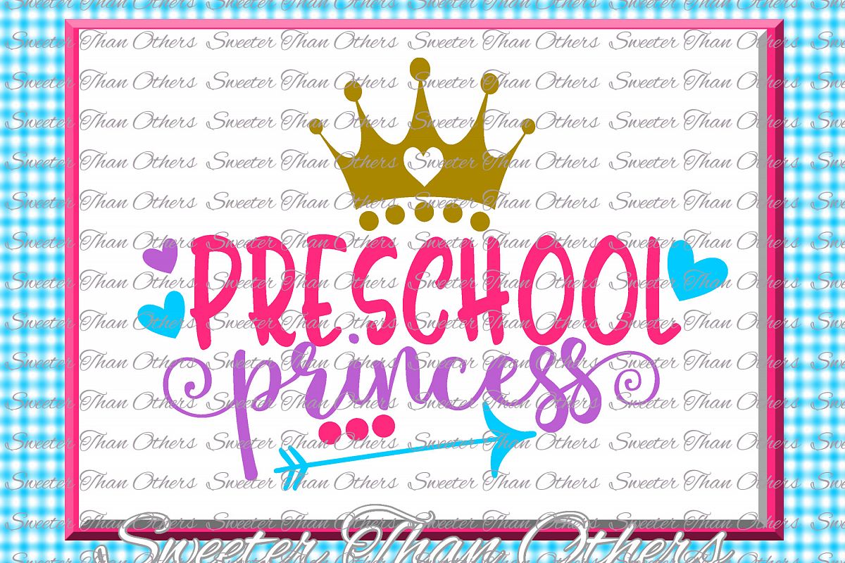 Preschool Princess SVG Pre K Grade cut file Last Day of Scho example image 1