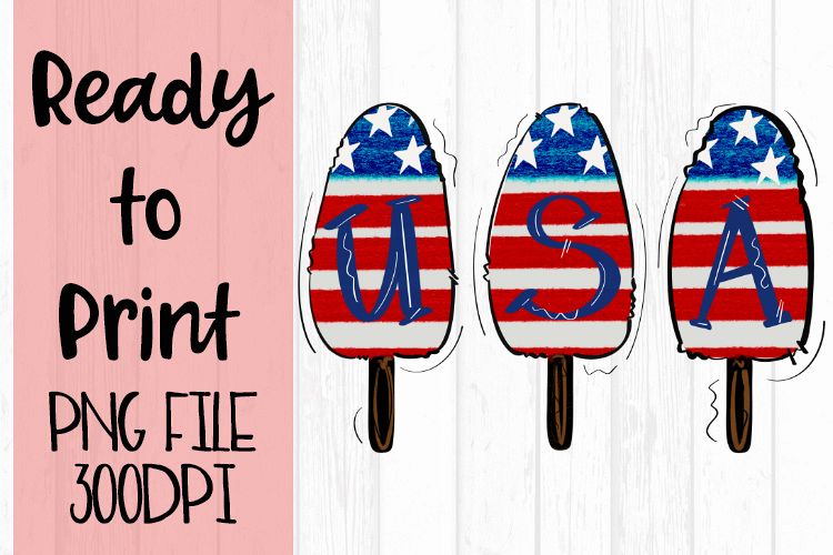 USA Popsicles Ready to Print example image 1