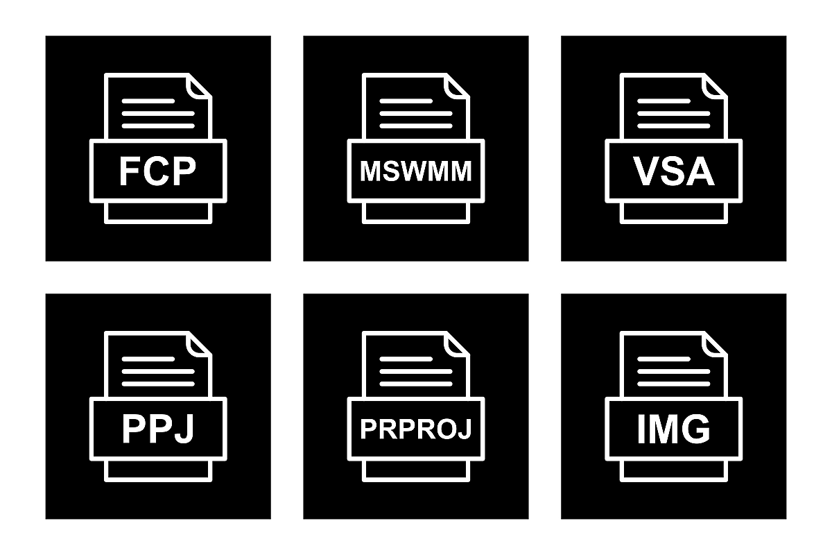 Set Of File Formats Icons example image 1