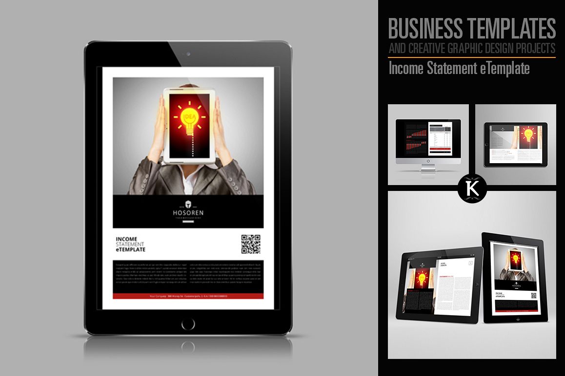 Income Statement eTemplate example image 1